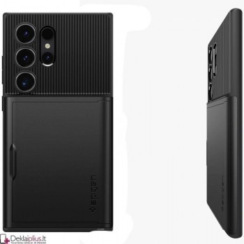 Spigen Slim Armor Cs dėklas - juodas (Samsung S24 Ultra) Spigen Slim Armor Cs dėklas - juodas (Samsung S24 Ultra)